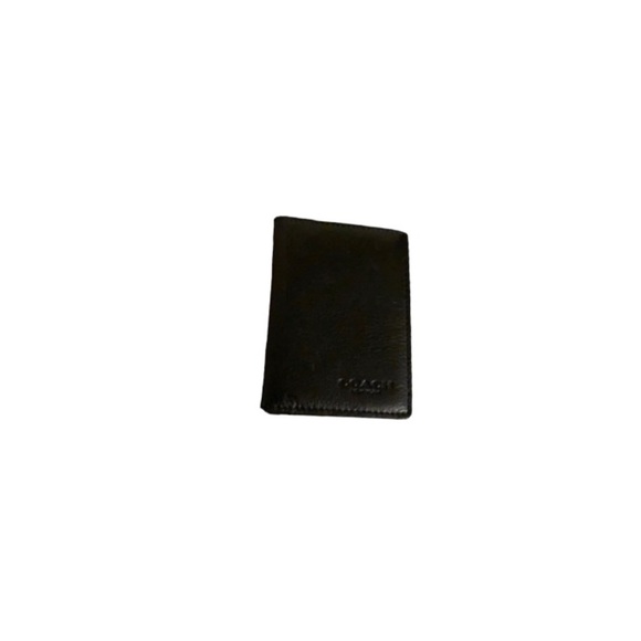 Coach Black Leather Cardholder - Picture 1 of 5